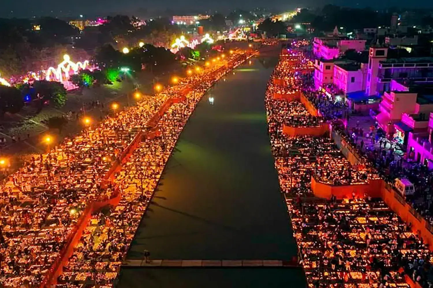 Sarayu River Ghats Deepotsav